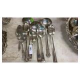 9pc Silver Style Spoons and Ladles