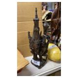 Oriental Style Carved Wood Sculpture