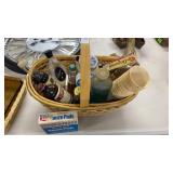 Basket Of Bathroom Supplies