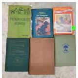 6pc Vintage and Antique Books
