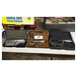 3- sets, Mitutoyo calipers w/ cases