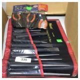 3 pc. Pliers set, Pittsburgh chisel set 14 pcs.