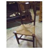 Cane Seated Harp Back Chair