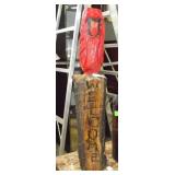 Chainsaw Art Cardinal With Welcome Sign 33"H
