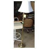 60" Brass Floor Lamp W/Shade
