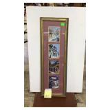 Framed, matted,  print, 4 slightly distorted view
