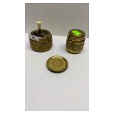 Vintage bar trio: ashtray, cigarette holder & 12