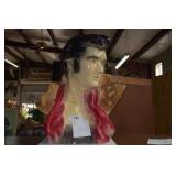 Elvis Chalk-ware Bust. 16"x21"