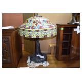 Leaded glass Tiffany style table lamp
