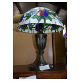 Leaded glass table lamp
