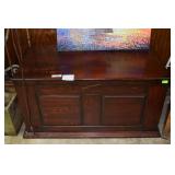 Contemporary Mahogany Finished Blanket Chest