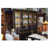 Oriental Hand Painted China Hutch