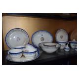 85+ pieces of  The French Saxon China Co