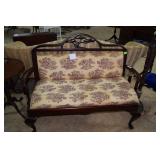 Mahogany love seat