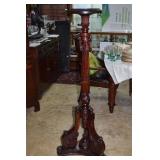 Ornately Carved Mahogany Pedestal