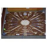 Large mounted display of nautical knots