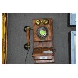 Wall Mounted Rotary Dial Country Store Telephone