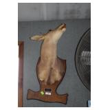 Large deer mount.Plaque dated 1991.