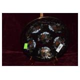 Tacous black & gold center bowl with Asian theme