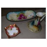 Hand decorated porcelain Pitcher, Celery, English