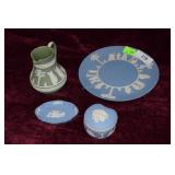 Wedgewood Jasperware  covered box rid it tray 9"