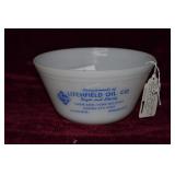Litchfield oil co Federal glass co  milk glass