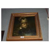 Beautiful gold ornate frame, print on canvas of