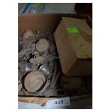 Box lot of slush metal pieces-truck belt