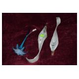 3 pcs art glass Approx. 16 in long each
