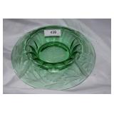 Large table center bowl. Cut floral pattern on