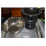 3 Hammered Metal Piecesaluminum Tray /10 In
