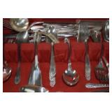 60+ pcs flatware.Crown  Silverplate "Radiance