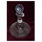 Waterford Alana(?) pattern decanter 10" H
