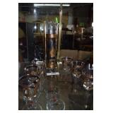 Mid-Century black & gold barware