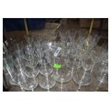 Huge assortment fine WMA crystal wine, water,