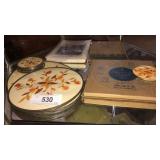 Jewel Tea  Autumn leaf coaster set