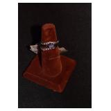 3 Sterling & Tanzinite Ring Set 5.5gtw Sz8