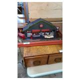 Fiat vehicle service/gas diorama.Custom