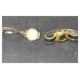 2 vintage wrist watches: Borel Cocktail ladies