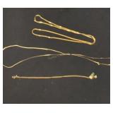 3 Costume/gf Chain Necklaces