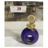 5" high Murano donut shaped perfume bottle with