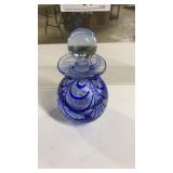 Bolbus MMA blue swirl perfume bottle with
