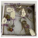 3 Pairs Sterling Earrings, 2 Rings, & Pendants