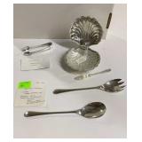 5pcs Sheffield silverplate: