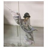 1993 Lladro Angel with fabric braid 11" H