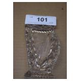 Waterford Irish crystal harp 5" H