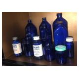 Cobalt blue bottle collection