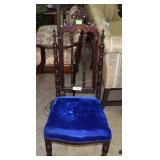 Altar chair in mahogany