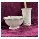 Lenox Center Bowl & Cylinder Vase