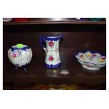 3 pcs. Japanese hand painted porcelain